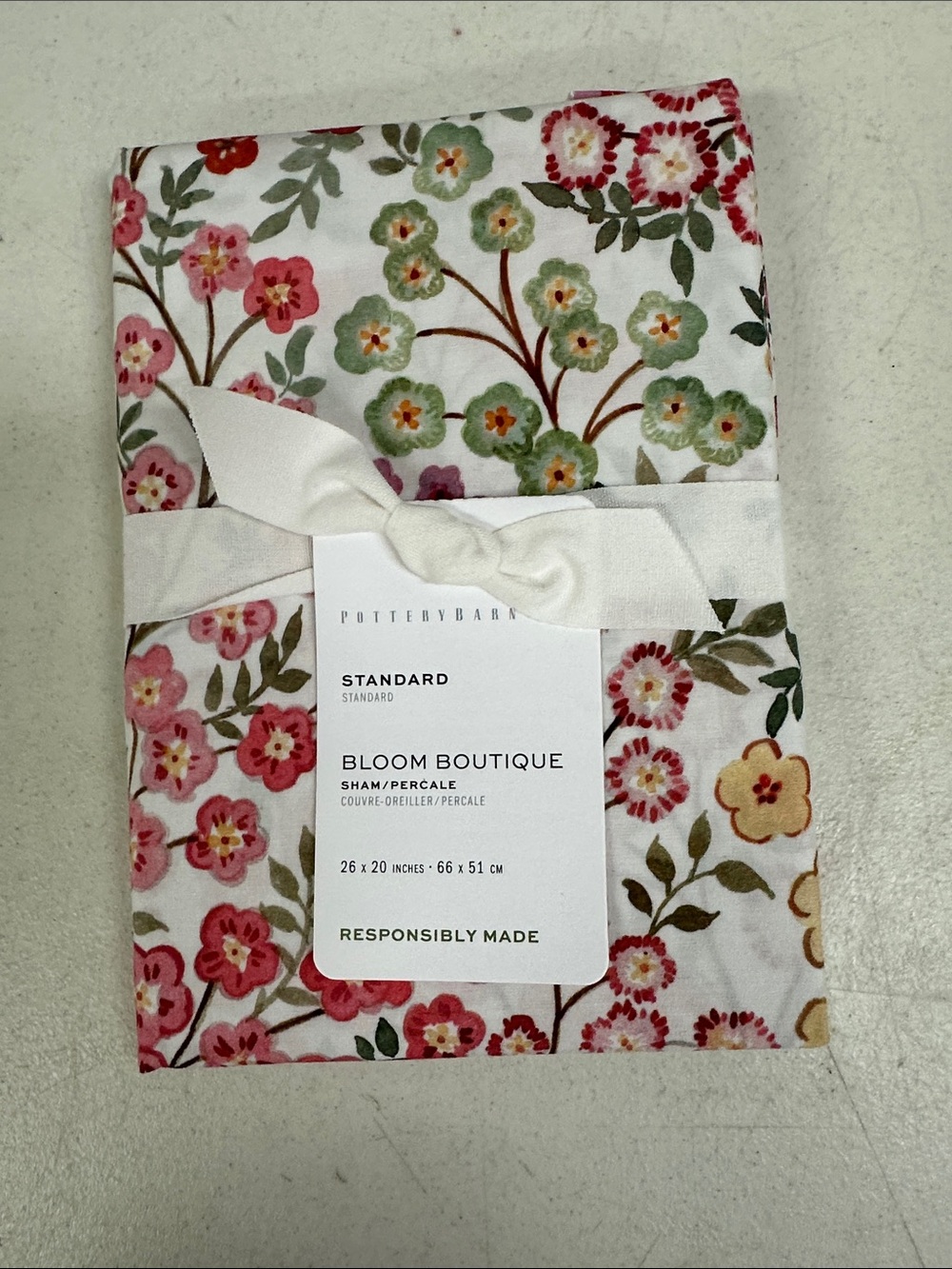 NWT Pottery Barn single standard sham Bloom Boutique.